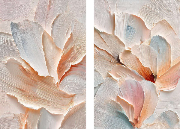 Soft petals in gentle hues