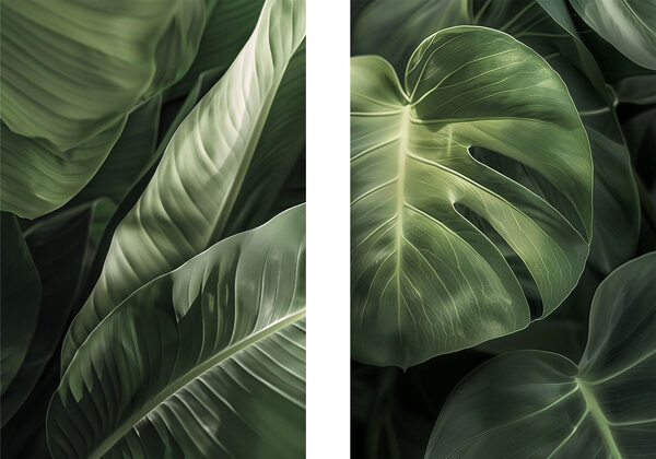 Lush greenery in harmonious patterns