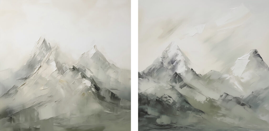 Painting of a mountain