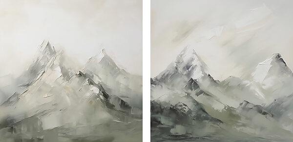 Painting of a mountain