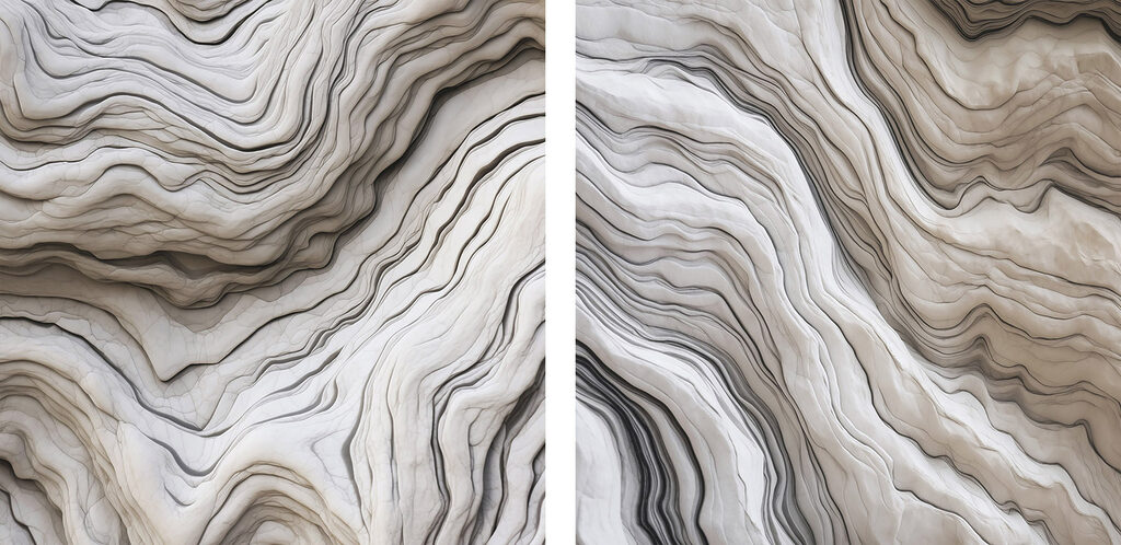 Flowing lines in soft neutrals