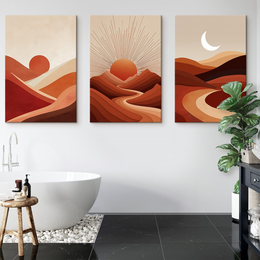 Group of mountains with sun and clouds Group of mountains with sun and clouds