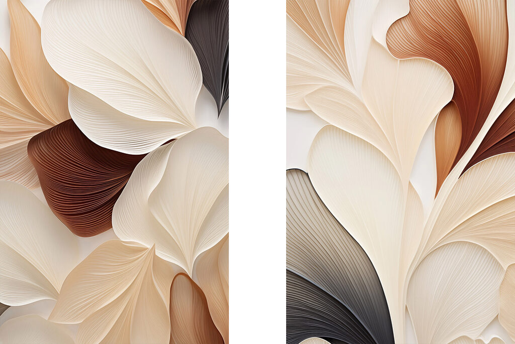Delicate waves in soft colors