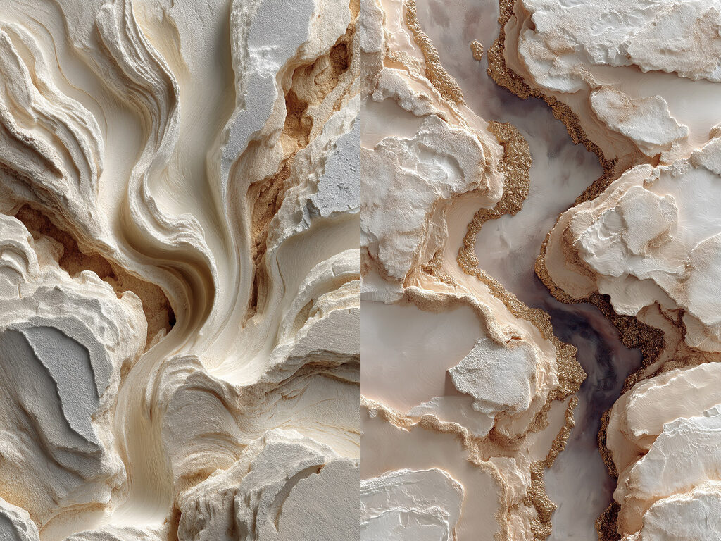 Flowing patterns of soft tones