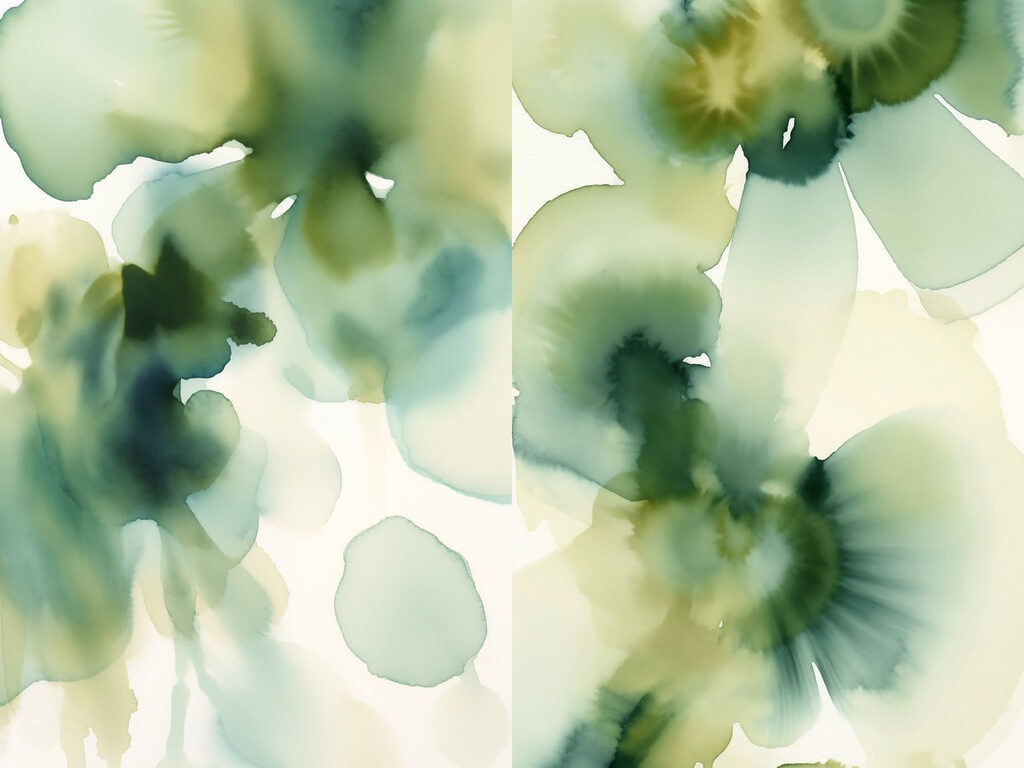 Ethereal blooms in calming hues Ethereal blooms in calming hues