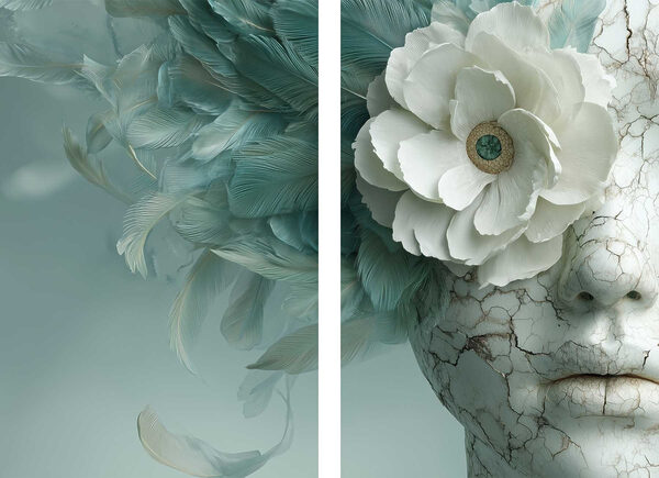 Ethereal design with delicate textures