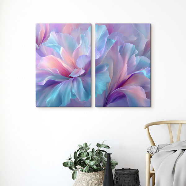 Whimsical blooms in soft hues Whimsical blooms in soft hues