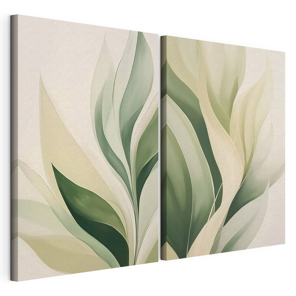 Gentle waves of green and cream Gentle waves of green and cream