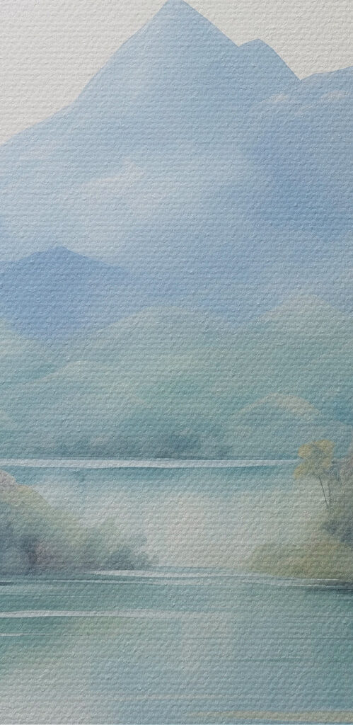 Two images of a landscape