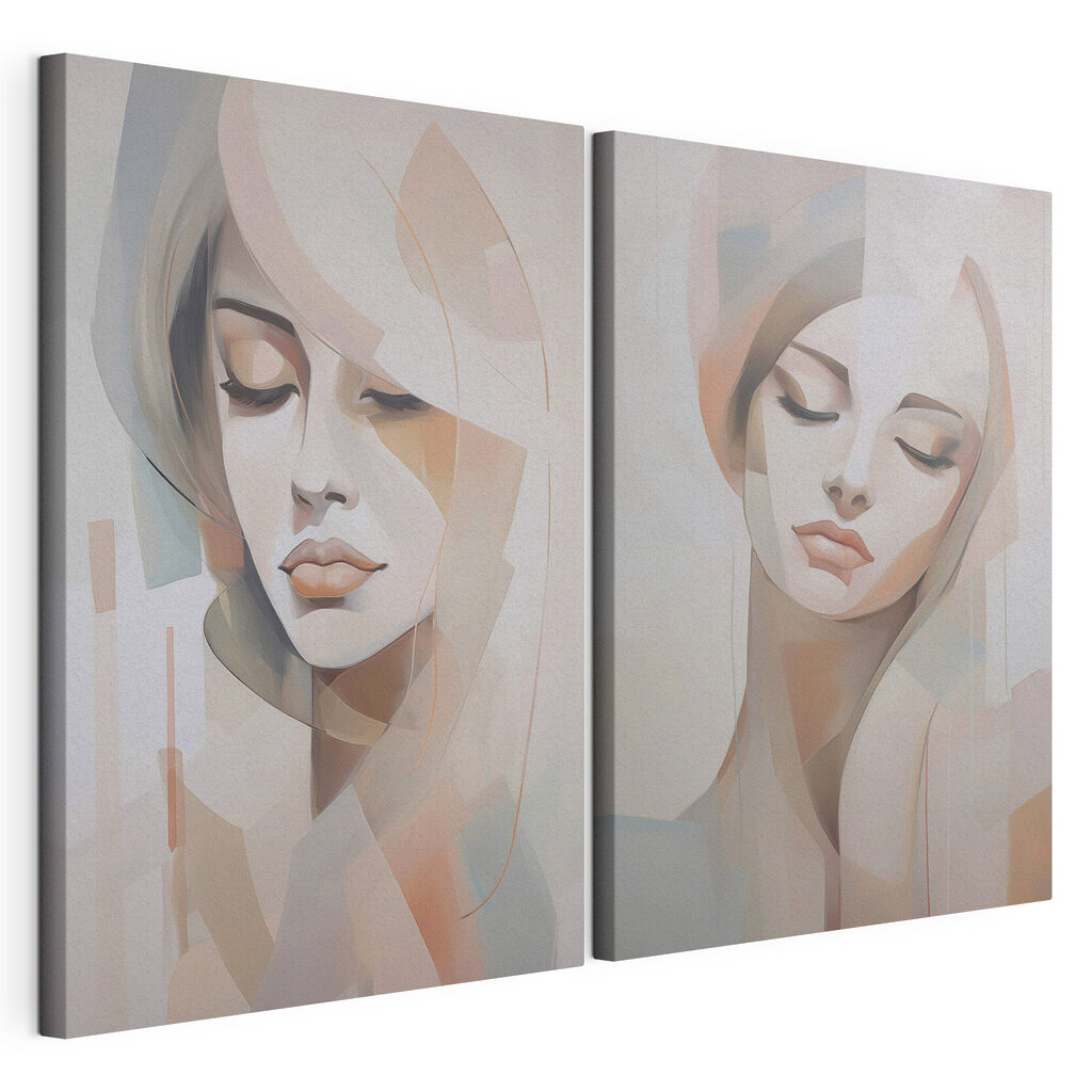 Painting of a woman's face