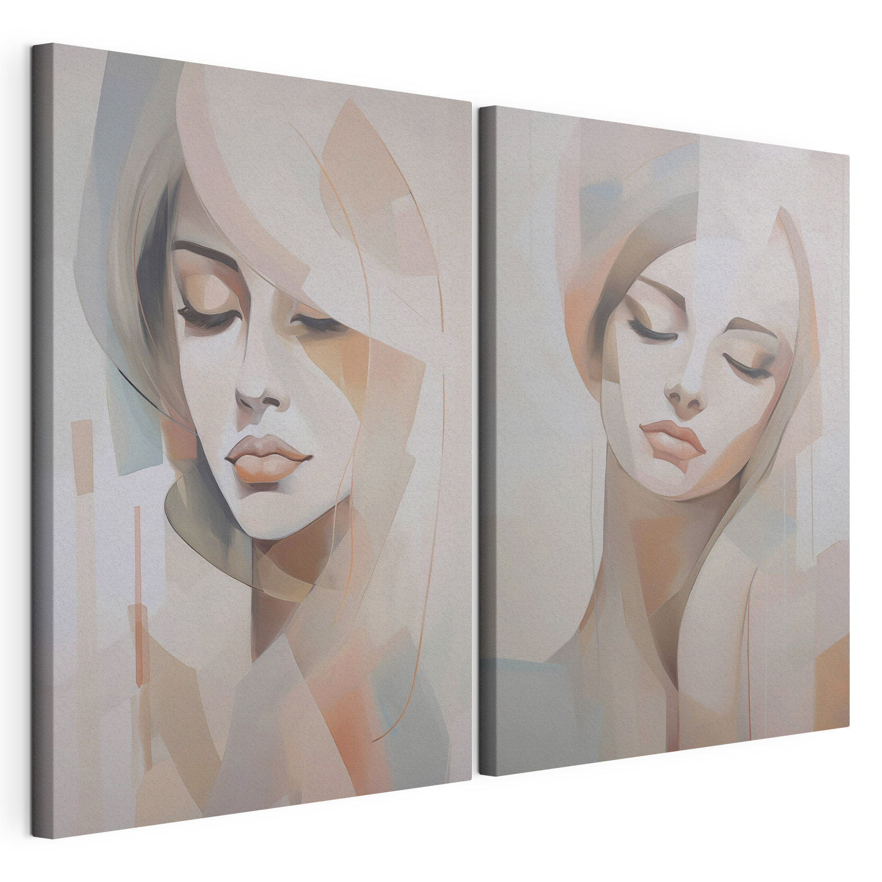 Painting of a woman's face