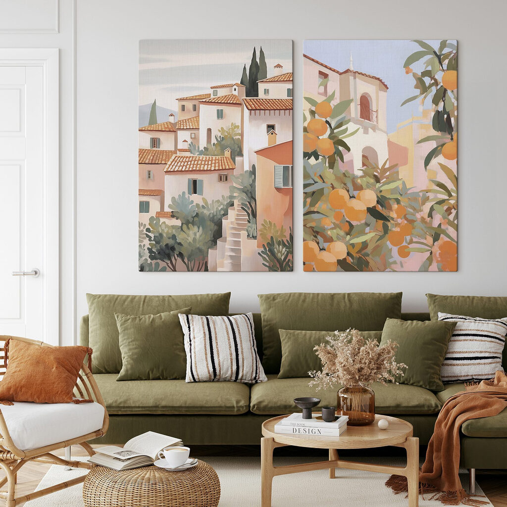 Painting of a city