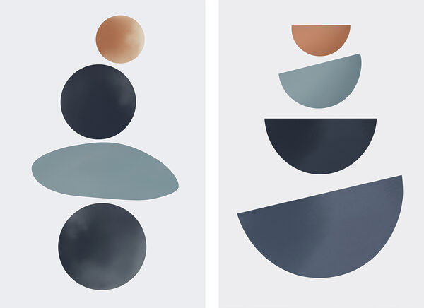 Soft shapes in balanced arrangement