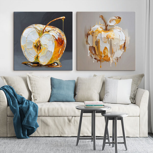 Elegant apple with a unique twist Elegant apple with a unique twist