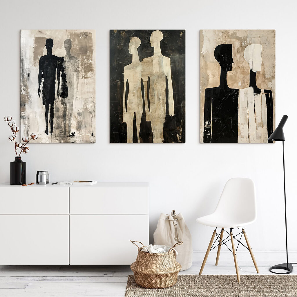 Couple of paintings of people