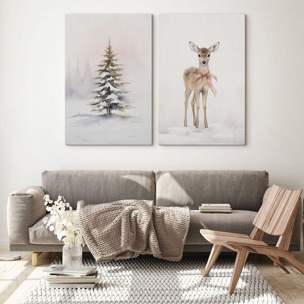 Deer in the snow Deer in the snow