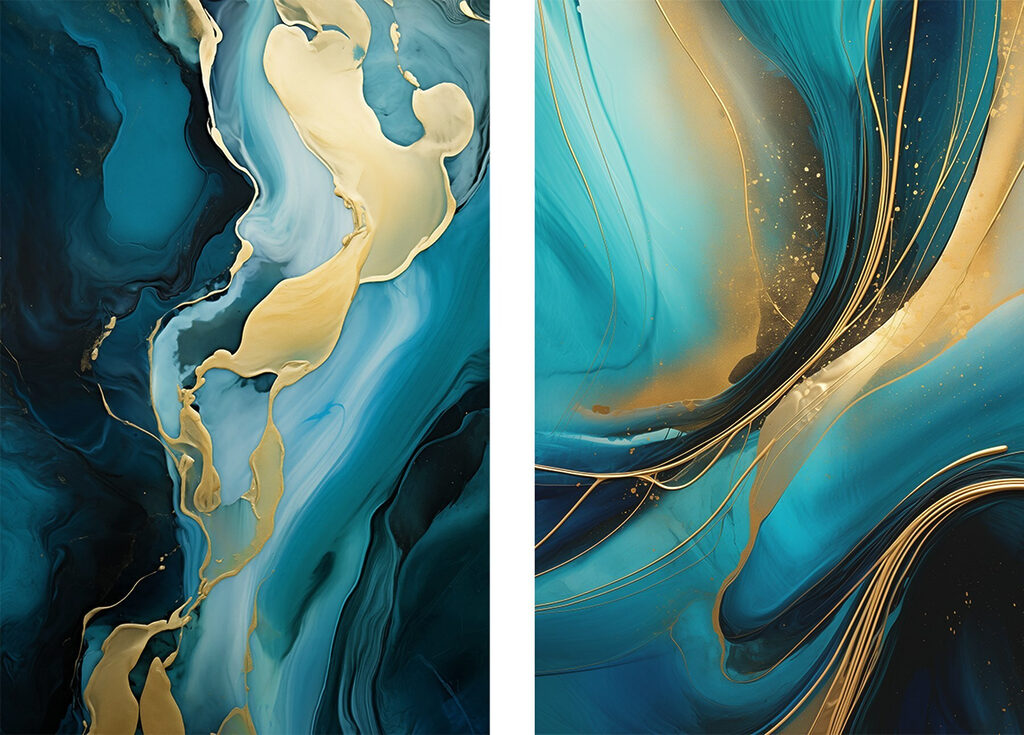 Swirling colors in harmony and beauty
