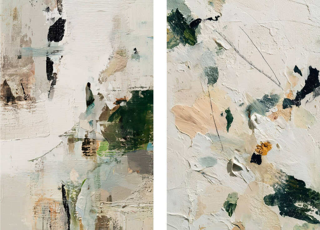 - Abstract exploration of soft hues - Abstract exploration of soft hues
