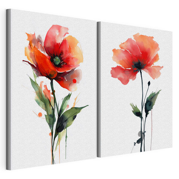 Vibrant flowers in graceful harmony Vibrant flowers in graceful harmony