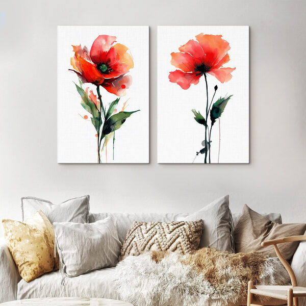 Vibrant flowers in graceful harmony Vibrant flowers in graceful harmony