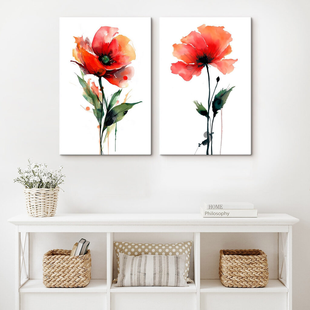 Vibrant flowers in graceful harmony Vibrant flowers in graceful harmony