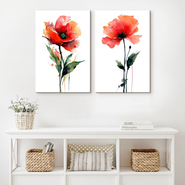 Vibrant flowers in graceful harmony Vibrant flowers in graceful harmony