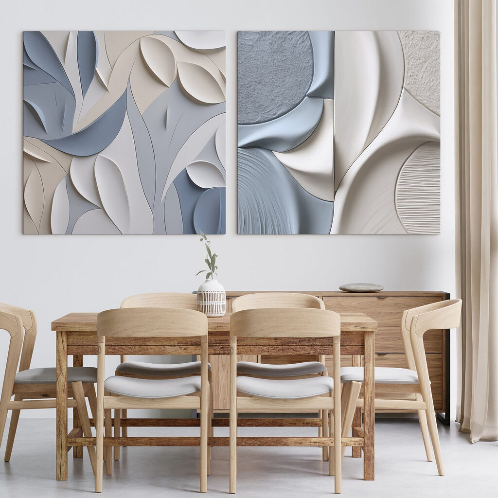 Soft curves in soothing color palette Soft curves in soothing color palette