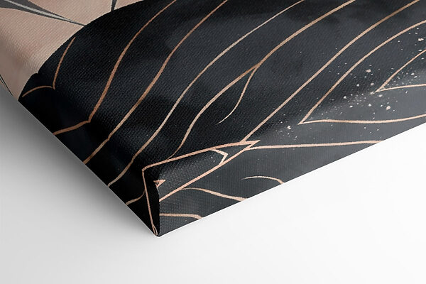- Elegant leaves in soft hues