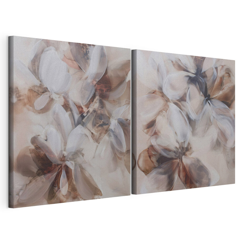 Painting of flowers on canvas Painting of flowers on canvas