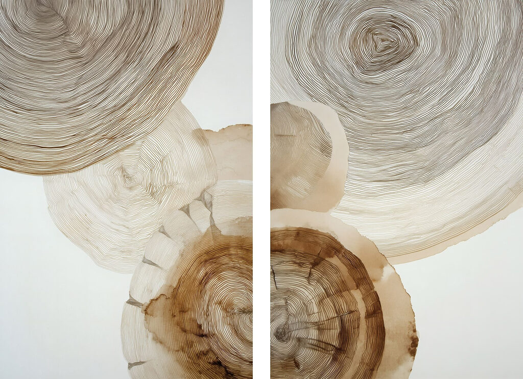 Nature-inspired abstract design in neutrals Nature-inspired abstract design in neutrals