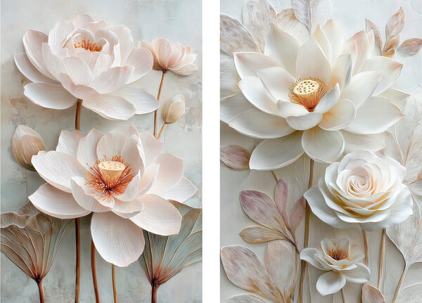 Collage of flowers Collage of flowers