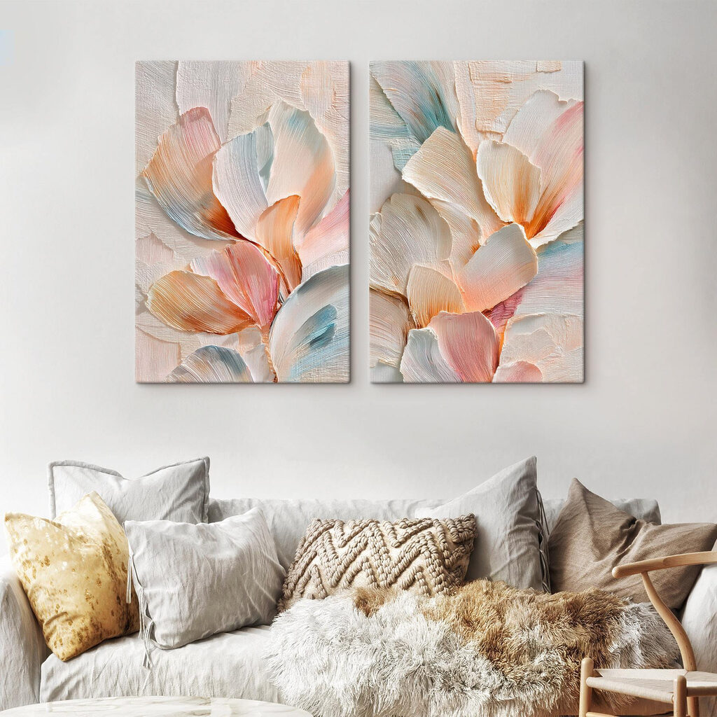 Soft hues in graceful floral arrangement