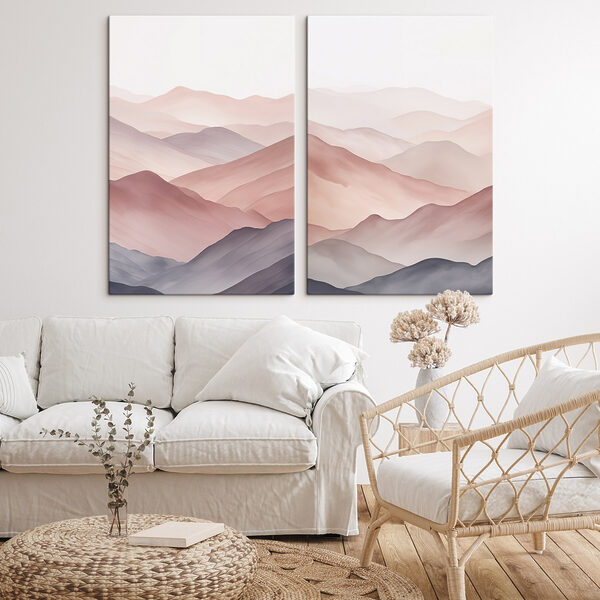 Screenshot of a painting of a mountain range Screenshot of a painting of a mountain range