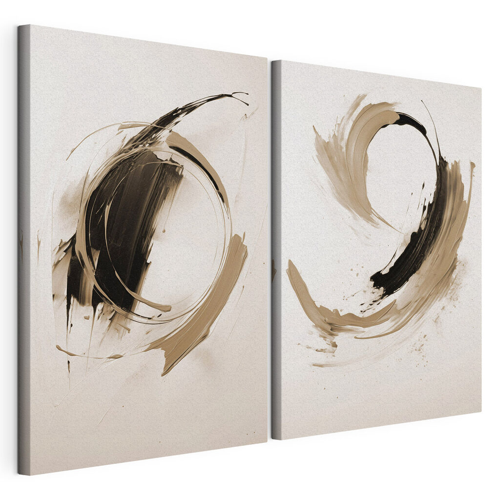 Dynamic strokes of contrasting hues Dynamic strokes of contrasting hues