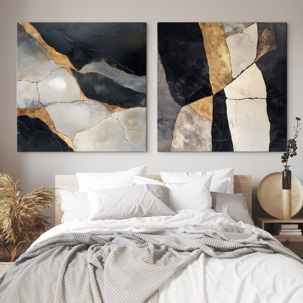 Abstract elegance in contrasting tones Abstract elegance in contrasting tones