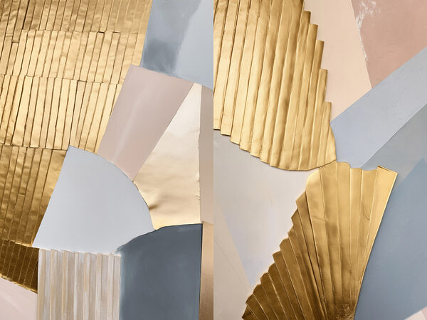 Collage of different colors of paper Collage of different colors of paper