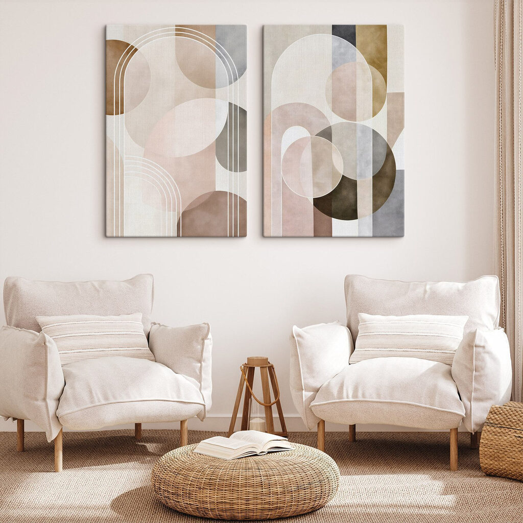 Soft shapes in earthy tones Soft shapes in earthy tones