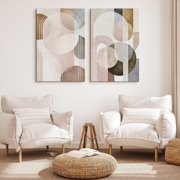 Soft shapes in earthy tones Soft shapes in earthy tones