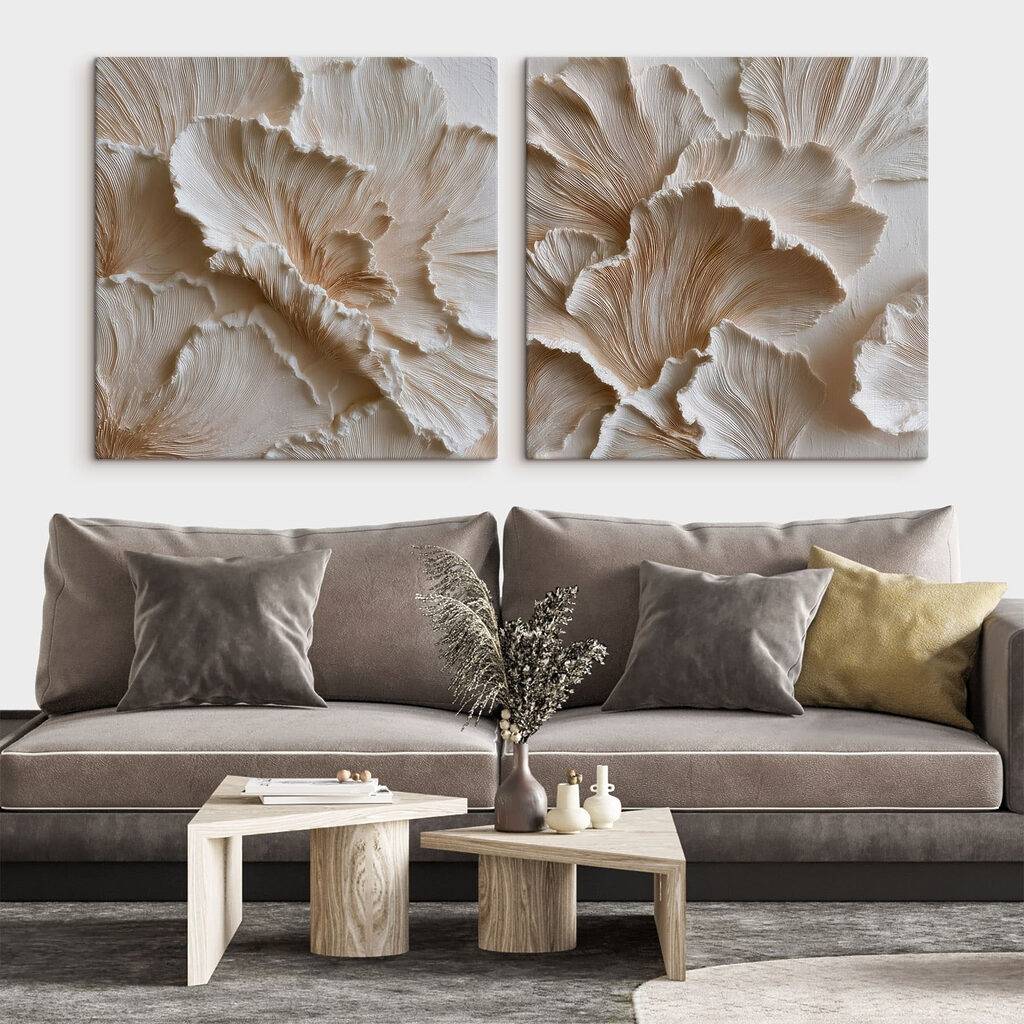 Intricate layers of cream-colored textures Intricate layers of cream-colored textures