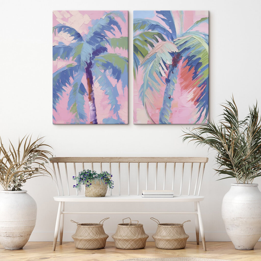 Painting of palm trees Painting of palm trees