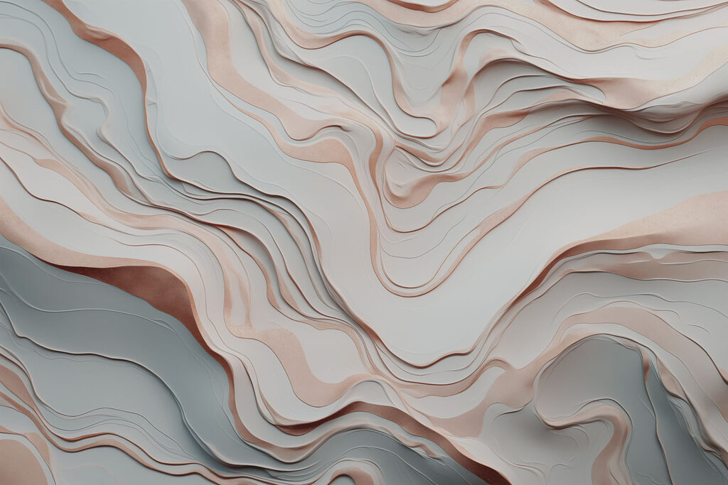 White and brown paper cut out
