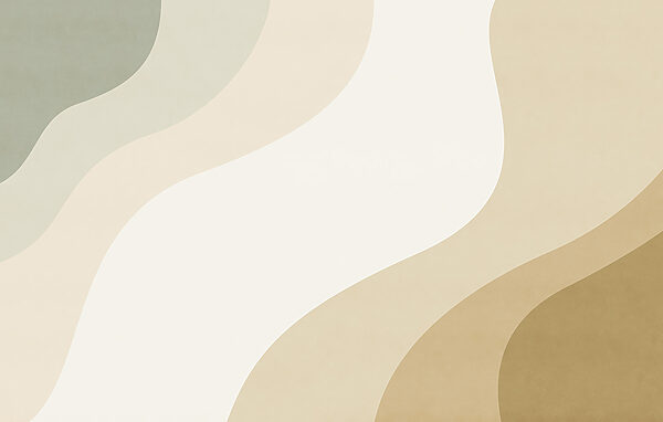 White and tan wavy lines White and tan wavy lines