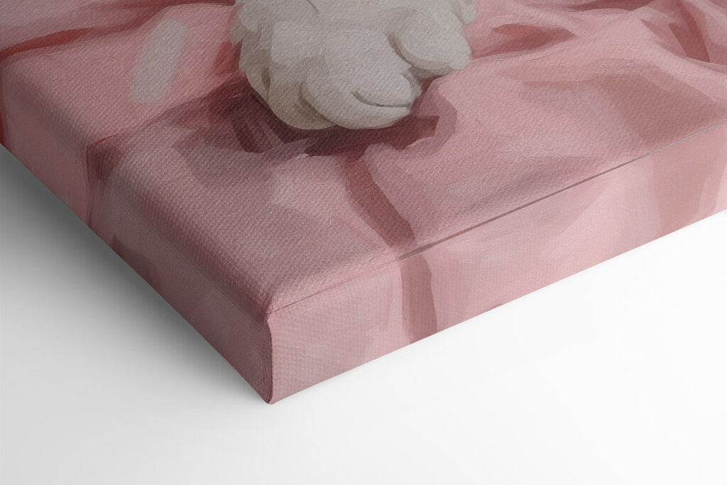 Cat lying in a blanket