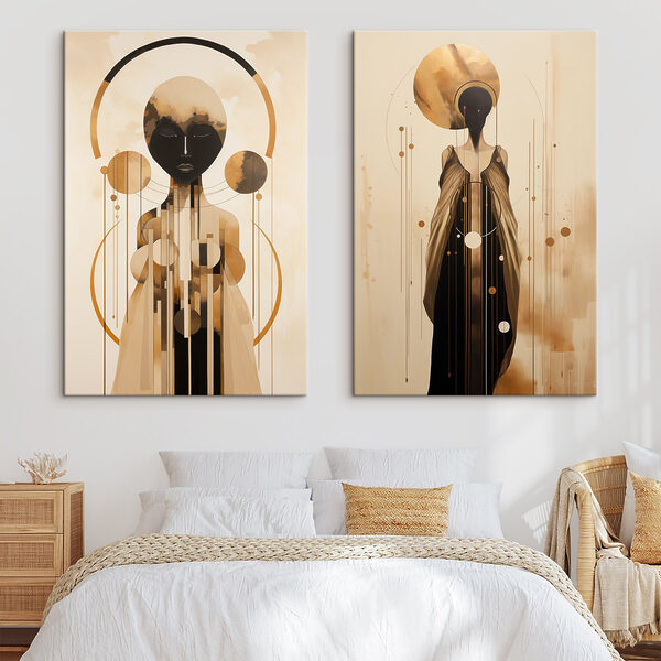 Ethereal forms in harmonious composition