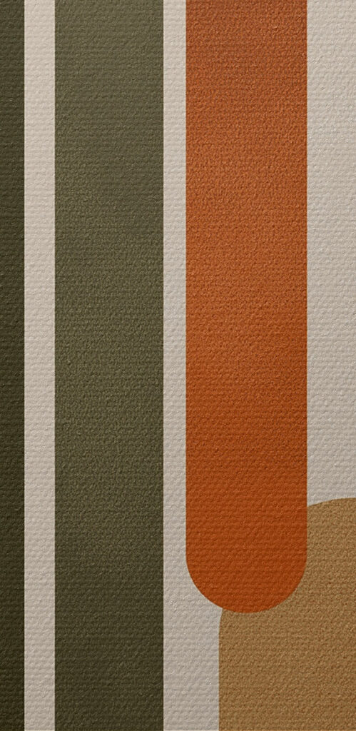 - Abstract forms in earthy tones