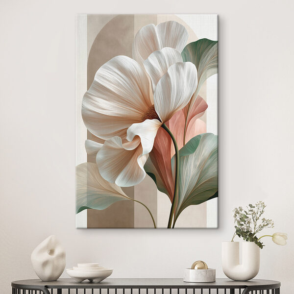- Elegant blooms in soft hues