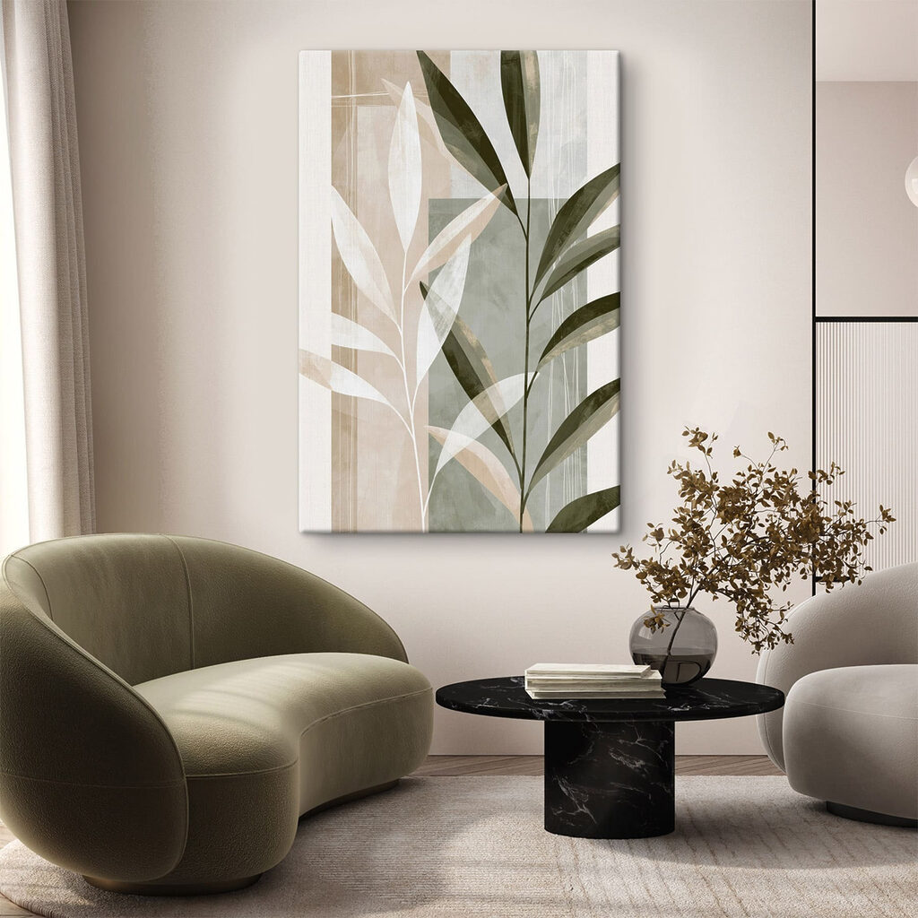 Nature-inspired abstract botanical design
