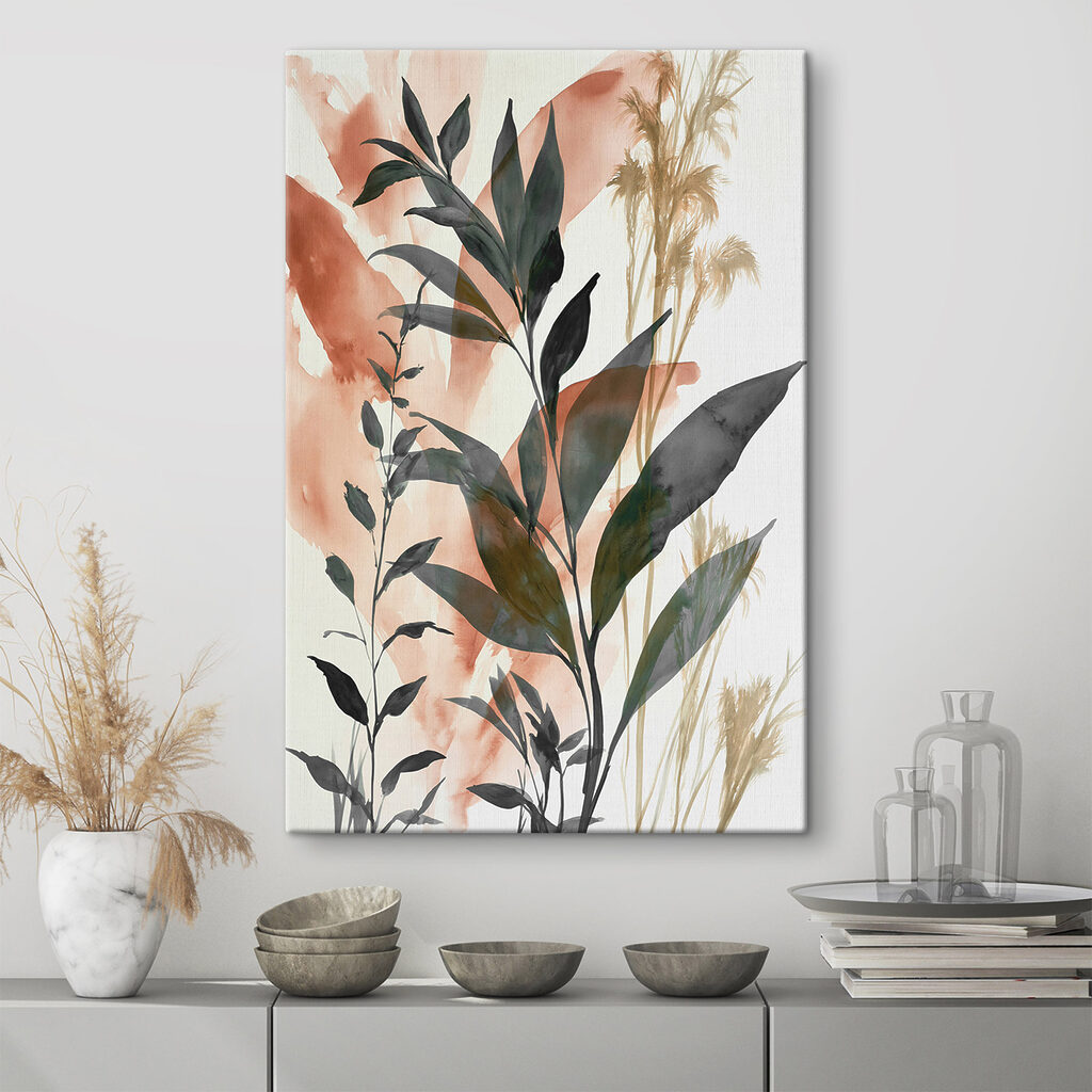Painting of leaves and plants Painting of leaves and plants