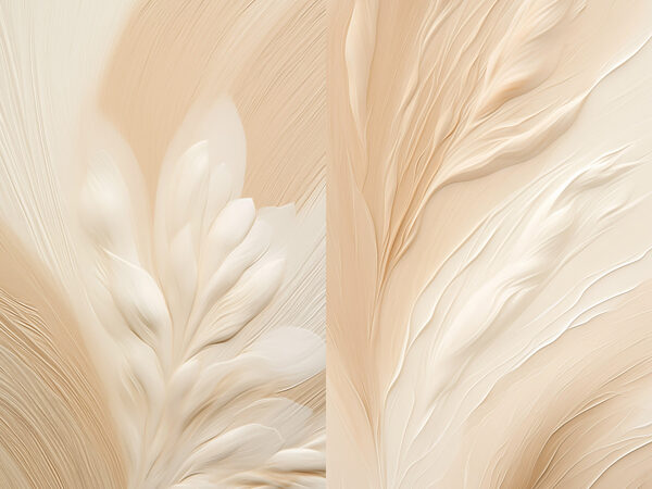 Soft curves in muted tones