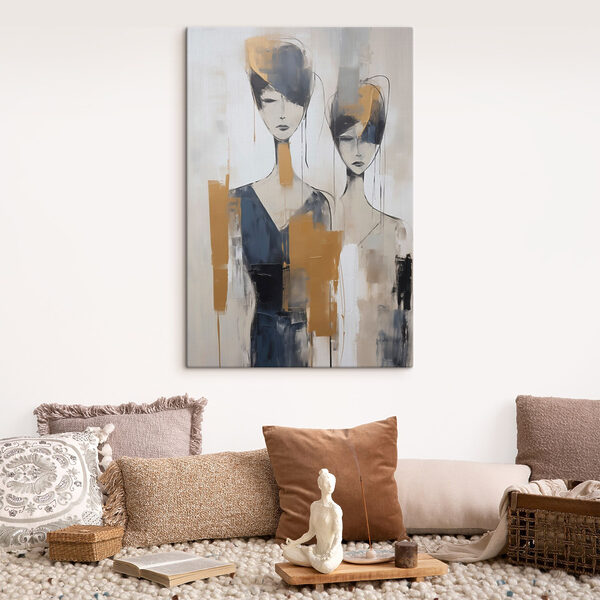 Painting of women with different colors Painting of women with different colors